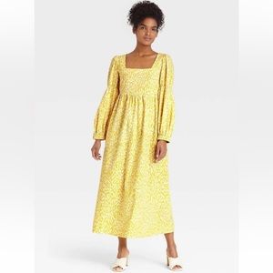 Whowhatwear yellow maxi dress WITH POCKETS